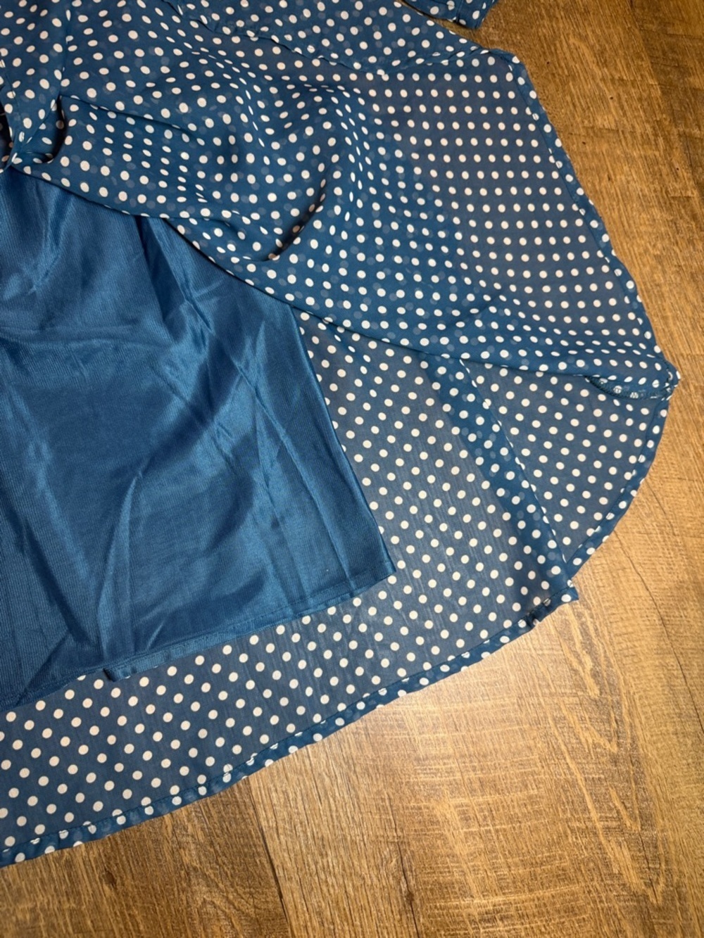 Flying Tomato Women’s Blue Polka Dot Dress Size Small - Picture 10 of 14
